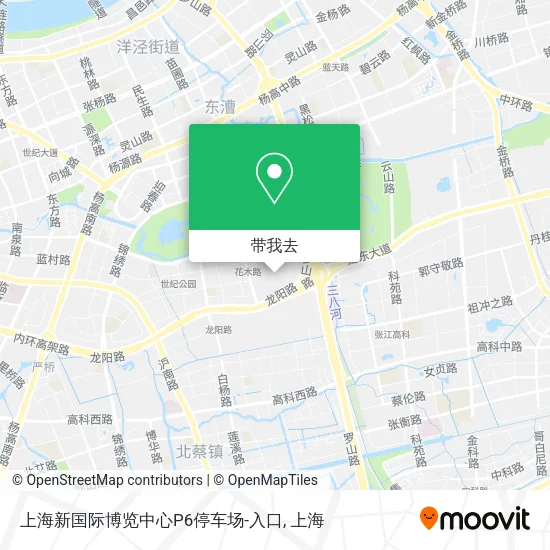 上海新国际博览中心P6停车场-入口地图