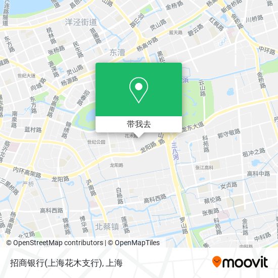 招商银行(上海花木支行)地图