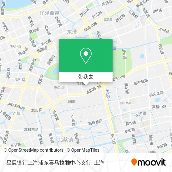 星展银行上海浦东喜马拉雅中心支行地图