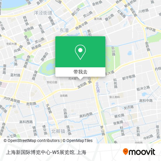 上海新国际博览中心-W5展览馆地图