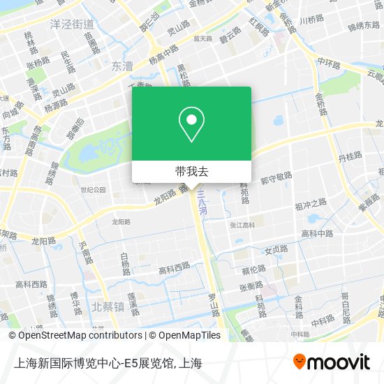 上海新国际博览中心-E5展览馆地图