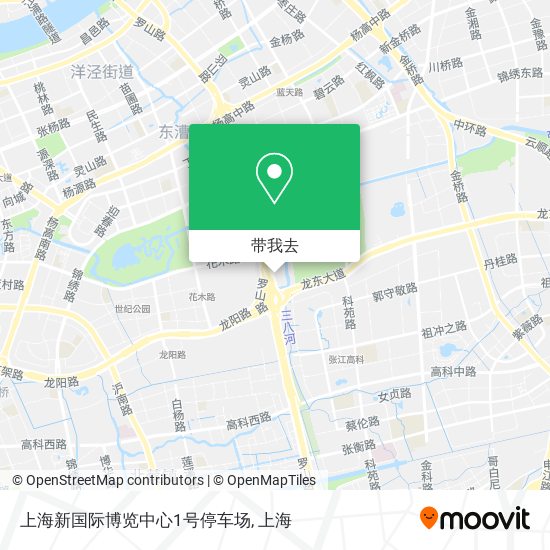 上海新国际博览中心1号停车场地图
