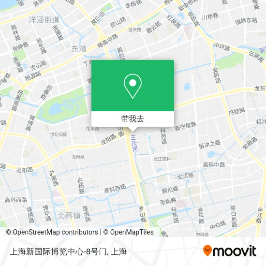 上海新国际博览中心-8号门地图