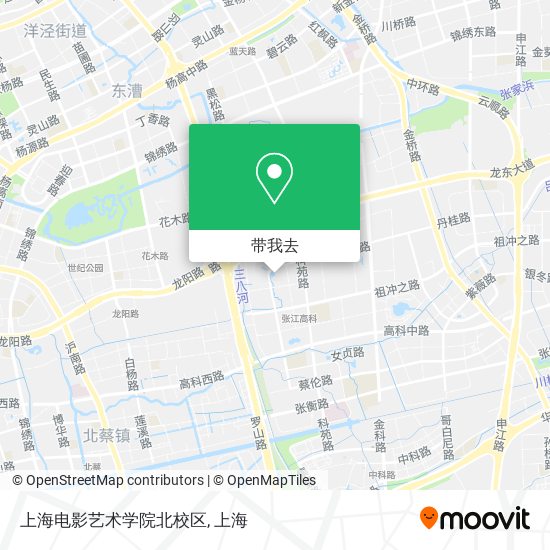 上海电影艺术学院北校区地图