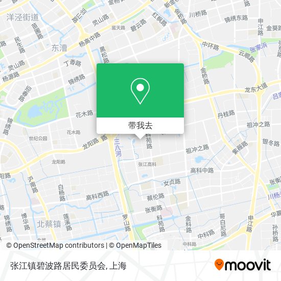 张江镇碧波路居民委员会地图