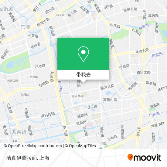 清真伊馨拉面地图