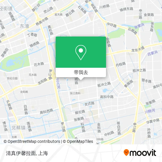 清真伊馨拉面地图