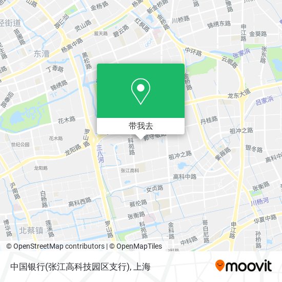 中国银行(张江高科技园区支行)地图