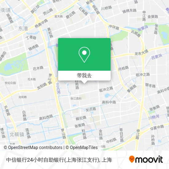 中信银行24小时自助银行(上海张江支行)地图