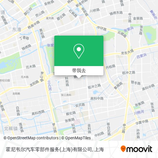 霍尼韦尔汽车零部件服务(上海)有限公司地图