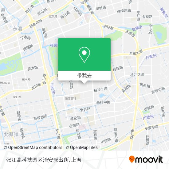 张江高科技园区治安派出所地图