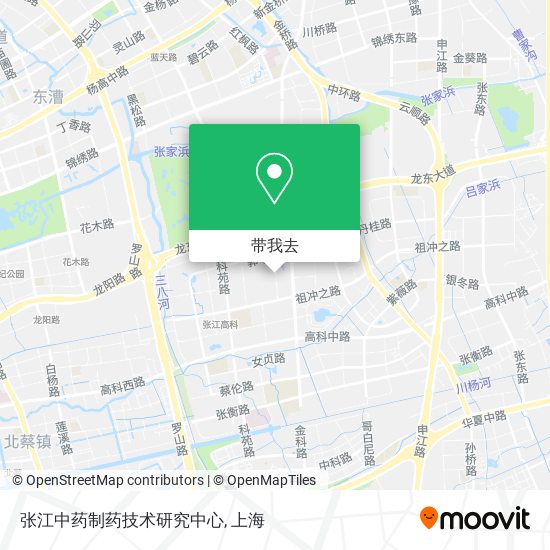 张江中药制药技术研究中心地图