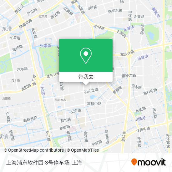 上海浦东软件园-3号停车场地图
