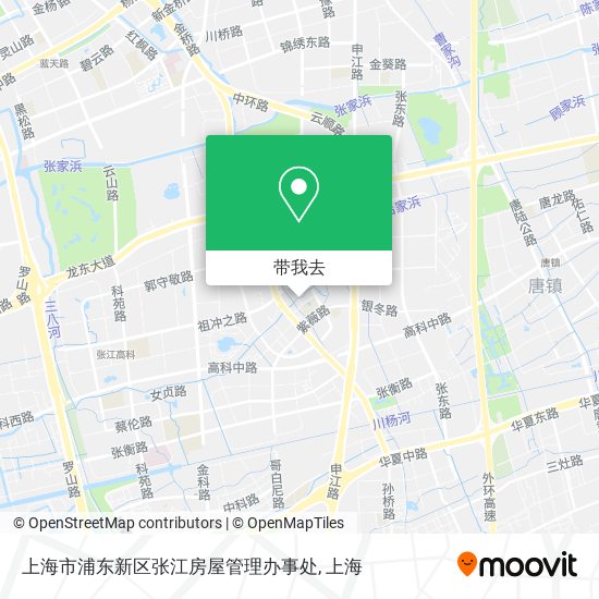 上海市浦东新区张江房屋管理办事处地图