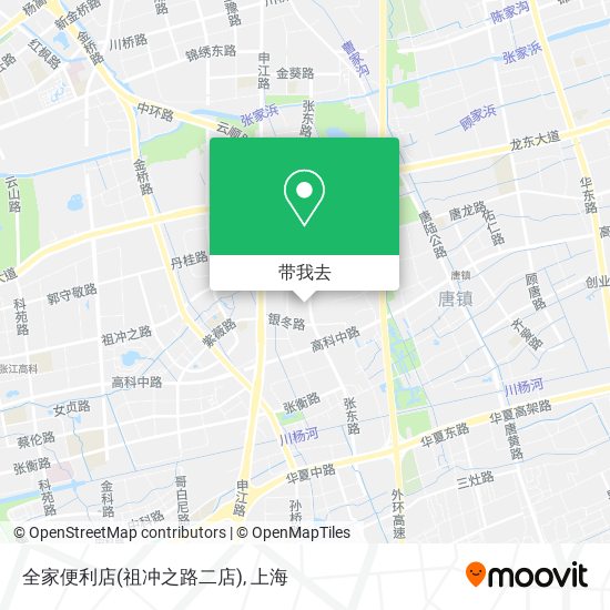 全家便利店(祖冲之路二店)地图