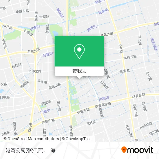 港湾公寓(张江店)地图
