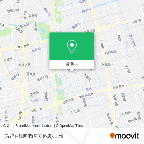 瑞得在线网吧(唐安路店)地图