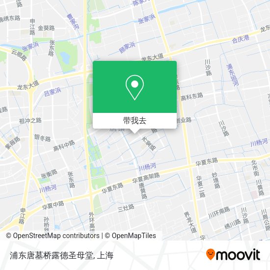 浦东唐墓桥露德圣母堂地图