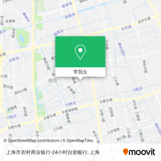 上海市农村商业银行-24小时自助银行地图