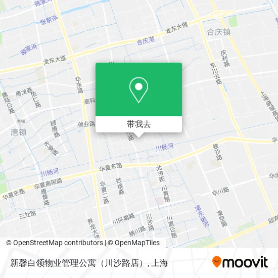 新馨白领物业管理公寓（川沙路店）地图