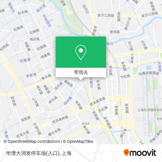 华漕大润发停车场(入口)地图
