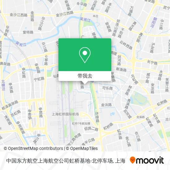 中国东方航空上海航空公司虹桥基地-北停车场地图