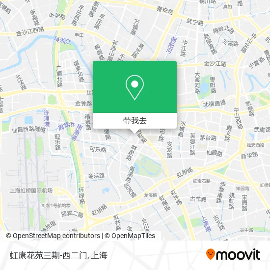 虹康花苑三期-西二门地图