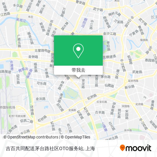 吉百共同配送茅台路社区OTO服务站地图