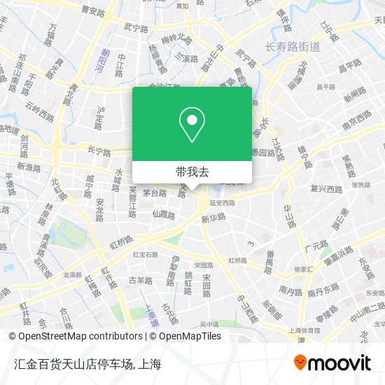 汇金百货天山店停车场地图