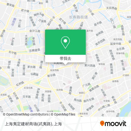 上海夷定建材商场(武夷路)地图