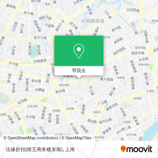 伍缘折扣(煜王商务楼东南)地图