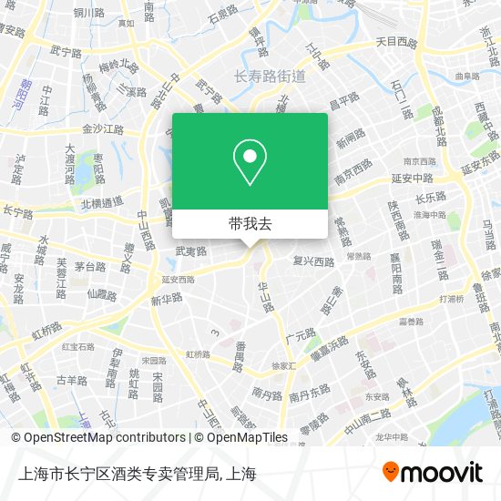 上海市长宁区酒类专卖管理局地图