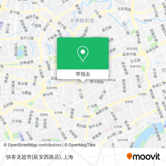 快客龙超市(延安西路店)地图