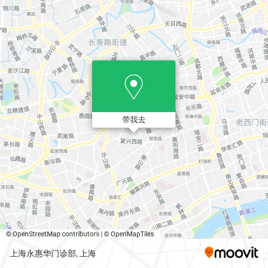 上海永惠华门诊部地图