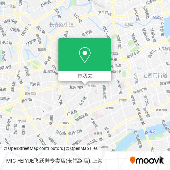 MIC-FEIYUE飞跃鞋专卖店(安福路店)地图
