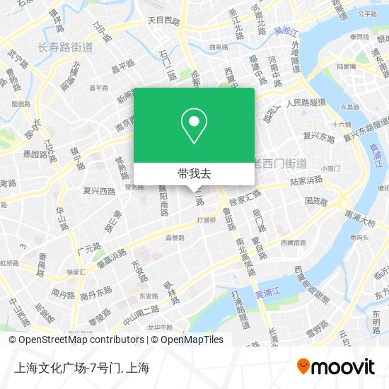 上海文化广场-7号门地图