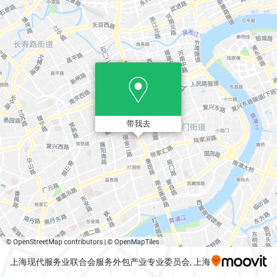 上海现代服务业联合会服务外包产业专业委员会地图