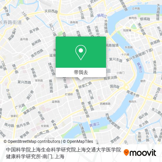 中国科学院上海生命科学研究院上海交通大学医学院健康科学研究所-南门地图