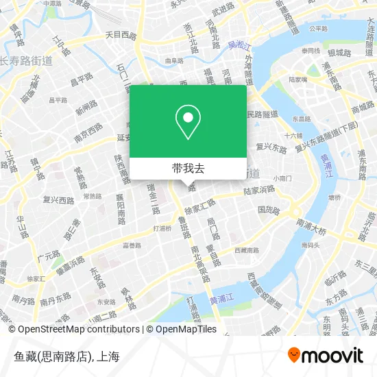 鱼藏(思南路店)地图