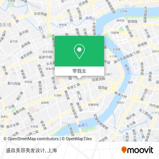 盛昌美容美发设计地图