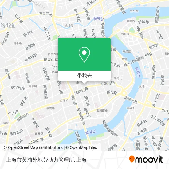 上海市黄浦外地劳动力管理所地图