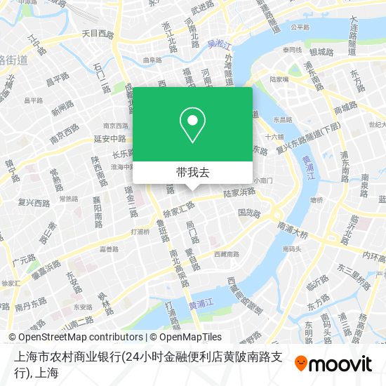 上海市农村商业银行(24小时金融便利店黄陂南路支行)地图