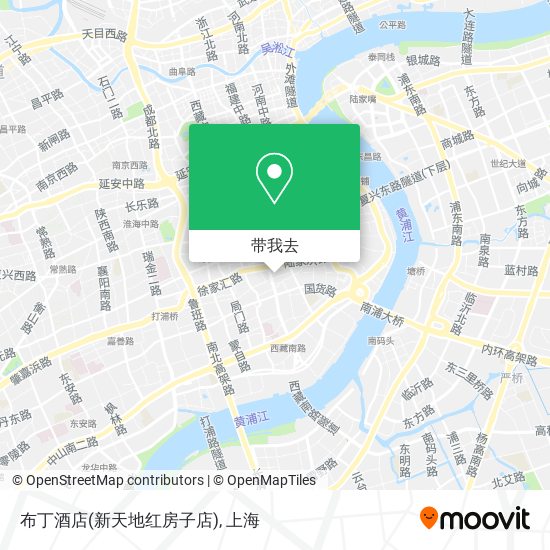 布丁酒店(新天地红房子店)地图