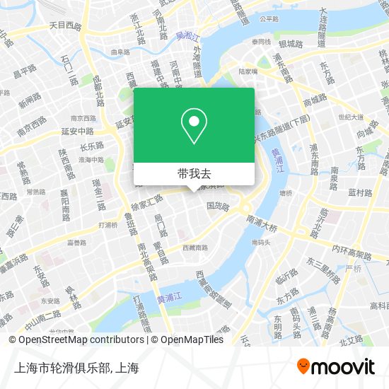 上海市轮滑俱乐部地图