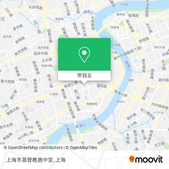 上海市基督教惠中堂地图