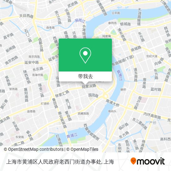 上海市黄浦区人民政府老西门街道办事处地图