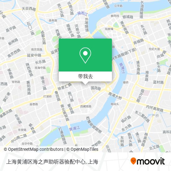 上海黄浦区海之声助听器验配中心地图