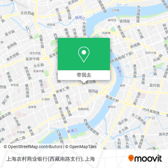 上海农村商业银行(西藏南路支行)地图