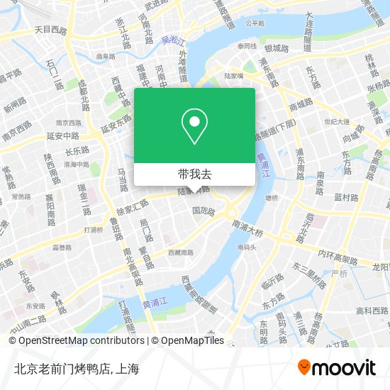 北京老前门烤鸭店地图