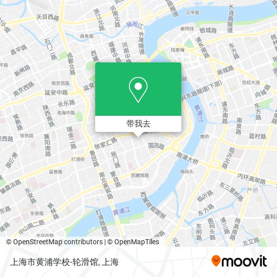 上海市黄浦学校-轮滑馆地图